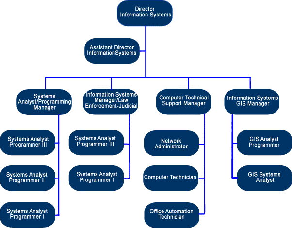 Information System Department Organizational Chart