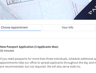 passport appointments