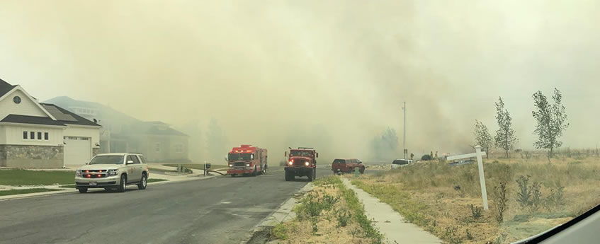 Brush Fire in Utah County