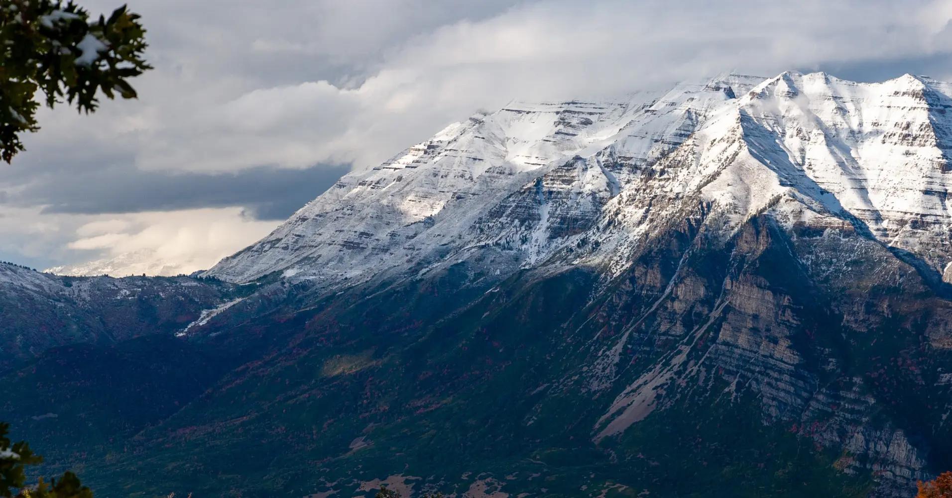 Mount Timpanogos with snowcap