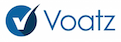 Voatz logo with link to Voatz website